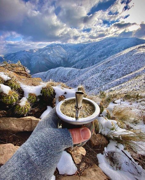 Fotos de Argentina 🇦🇷 on Instagram: “Mendoza 🧉 📸 Ph: @diegoenelcamino . . #mendoza #arg #argentina #travel #travelgram #nikon #canon #mate #turismo” American Chocolate, Twilight Sky, Argentina Travel, Yerba Mate, Snowy Mountains, Travel South, How To Speak Spanish, Malbec, Mendoza