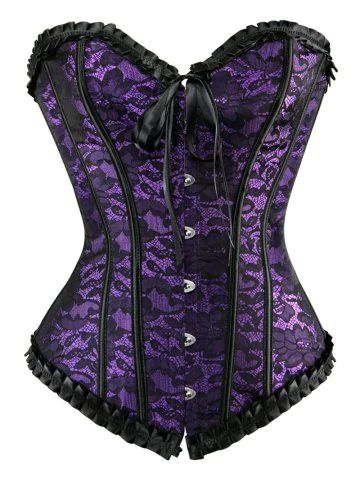 Cheapest and Latest women & men fashion site including categories such as dresses, shoes, bags and jewelry with free shipping all over the world. Burlesque Vintage, Mode Purple, Corset Steampunk, Purple Corset, Corset Training, Bustier Lingerie, Shapewear Tops, Top Bustier, Lingerie Top