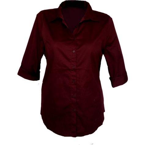 Stretch Button up Cotton Blouse Wine ($48) ❤ liked on Polyvore featuring tops, blouses, red blouse, cotton shirts, red button up shirt, fitted shirts and shirt blouse Red Button Up, Making Cosplay, Red Button Up Shirt, Red Button Down Shirt, Collared Shirts, Red Shirt Dress, Fitted Shirts, Blouse Cotton, Wine Shirts