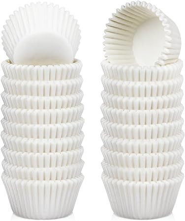 Amazon.com: Caperci 500 Count Mini Cupcake Liners White Muffin Liners Greaseproof No Smell Small Cupcake Wrappers Baking Cups: Home & Kitchen Small Cupcakes, Muffin Liners, Mini Cupcake, Cupcake Wrappers, Cupcake Liners, Baking Cups, Mini Cupcakes, Bakeware, Compass