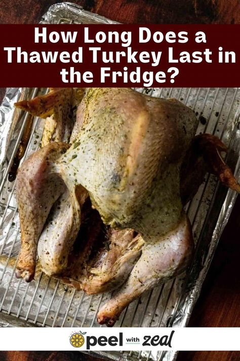 The duration a thawed turkey can remain in the refrigerator depends on the thawing method employed. Refer to my comprehensive guide on thawing a turkey for detailed information on the different techniques. Thawing A Turkey Frozen, Thaw Turkey Frozen, How Long To Thaw Turkey In Fridge, Defrost Turkey Frozen, How Long To Thaw A Frozen Turkey, Thawing Turkey Frozen, When To Thaw A Frozen Turkey, Thawing A Turkey, Turkey Thaw Time