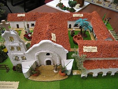 Yikes, how do we construct a Mission? How can we make our mission realistic and different? In this post I will share with you several missions... Mission Projects For Kids 4th Grade, California Missions Project, San Gabriel Mission, Mission Report, San Diego Mission, Santa Barbara Mission, Brick Paper, Mission Projects, Prayer Garden