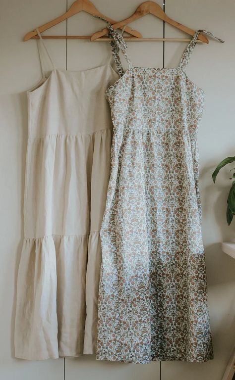 Quick Diy Sewing Projects, Sewing Clothes Women Beginner, Summer Dress Diy, Simple Dress Diy, Grandma Activities, Summer Dress Sewing, Maxi Dress Tutorials, Comfortable Maxi Dresses, Homemade Dress