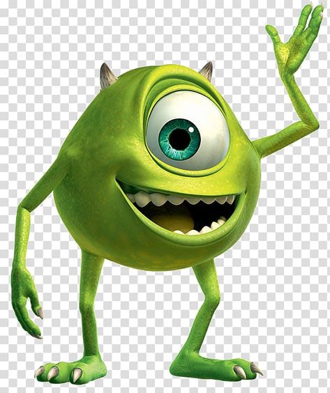 Mike Wasowski, Mike Wazowski James P ... شركة المرعبين المحدودة, Sully Monsters Inc, Monsters Inc Baby, Monsters Inc Boo, Disney Png, Mike From Monsters Inc, Monster Inc Birthday, Disney Cuties, Frog Illustration