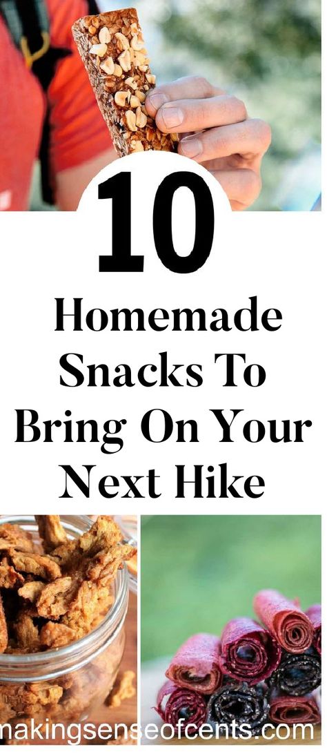 10 Easy Homemade Snacks To Bring On Your Next Hike. Looking for hiking snacks? Here is backpacking food that is healthy, for kids, homemade, DIY, and more. Here are the best homemade hiking snack, backpacking food ideas, and more. Homemade Backpacking Food, Homemade Hiking Snacks, Snacks For Hiking Trip, Hiking Snacks Ideas, Hiking Snacks Backpacking Food, Backpacking Snacks, Hiking Lunch, Backpacking Food Ideas, Easy Homemade Snacks