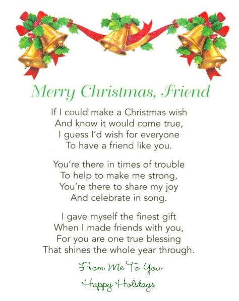 Christmas Readings, Christmas Story Quotes, Christmas Prayers, Christmas Poetry, Inspirational Christmas Message, Funny Christmas Poems, Xmas Messages, Merry Christmas My Friend, Christmas Card Verses