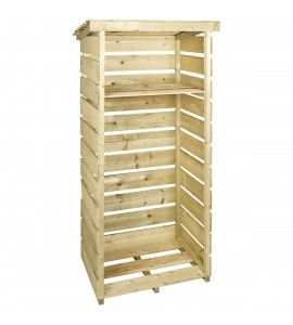 Triple Bin Store, Slanted Roof, Raised Floor, Firewood Logs, Shed Base, Log Store, Bin Store, Firewood Rack, Firewood Storage