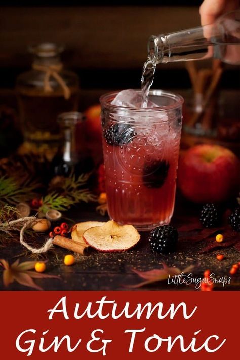 Pear Gin, Apple Autumn, Blackberry Gin, Pear Liqueur, Yule Tide, Tonic Drink, Beverage Recipes, Best Cocktail Recipes, Fall Cocktails