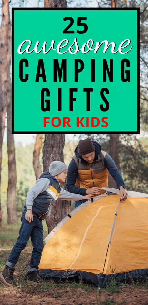 Check out 25 of the best camping gifts for kids here. Learn which fun camping products, camping gear, outdoor activity ideas, and family games might get your kids excited for the great outdoors. They may want their own tent or a special hiking outfit. Check out our top picks! Camping Supplies, Outdoor Gifts For Kids, Kids Camping Gear, Camping Toys, Kids Camping, Best Camping Gear, Camping Set, Outdoor Gifts, Camping Fun