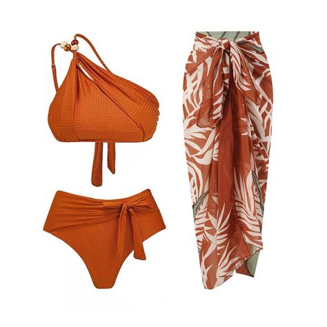 PRICES MAY VARY. ❤ Package Include: 1PC Swimsuit + 1PC Skirt; Sleeveless, With Chest Pads, Floral Print/ Solid Color/ Contrast Panel, High Rise, Ruffle, Slim Fit; Women's Swimming Suit One Piece Swimsuit and Beach Cover up Wrap Skirt Sarong Bathing Suit, 2pcs set. ❤ Design: Sleeveless one piece swimsuit, equipped with chest pads. The slim fitted swimsuit can sculpt your slim waist and charming body curve. All-over floral print makes you vivid and vibrant among the people. Matching cover up saron Bathing Suit With Skirt Cover Up, Plus Size Swimsuit Outfit, Best Swimsuit For Body Type, Bathing Suit For Body Type, Hawaii Swimsuit, Designer Bathing Suits, Bohemian Swimsuit, Vacation Bathing Suits, Skirt Swimwear