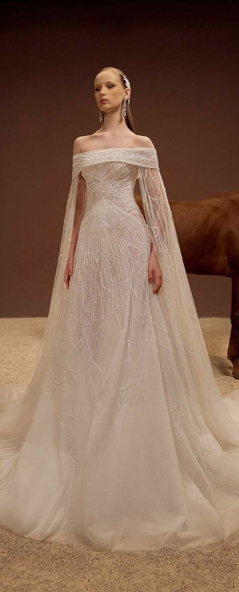 Georges Hobeika Bridal, Wedding Night Dress, George Hobeika, Runway Fashion Couture, Georges Hobeika, Fantasy Gowns, Wedding Night, Fall 2023, White Wedding Dresses