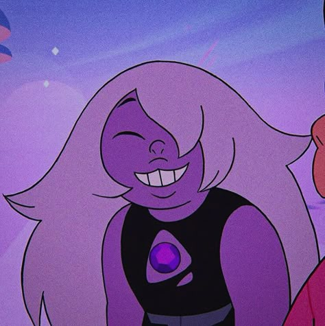 Amethyst Icon, Steven Universe Rose Quartz, Rose Quartz And Pearl, Amethyst Steven Universe, Amethyst Su, Steven Universe Characters, Purple Home, Twitter Layouts, Steven Universe Fanart