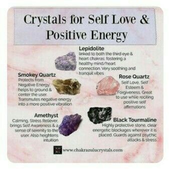 Crystal For Self Love, Crystals For Self Love, Positivity Crystals, Positive Energy Crystals, Crystal Magick, Crystal Healing Chart, Crystal Work, The Crystals, Intention Bracelets