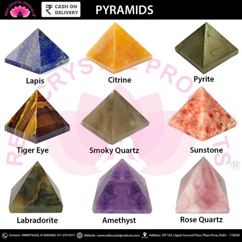 Crystals Identification, Crystal Products, Pyramid Eye, Black Jasper, Red Aventurine, Golden Quartz, Luck Spells, Reiki Crystals, Crystal Pyramid