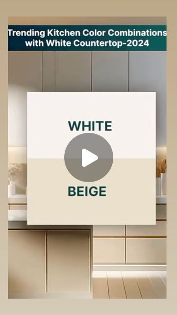 Afnan International on Instagram: "🎨✨ Discover the ultimate kitchen color combinations that perfectly complement a white countertop! Transform your space with these trending hues and elevate your kitchen’s style. Which combo is your favorite? 💬👇

#KitchenDesign #HomeDecor #InteriorDesign #KitchenInspo #ColorTrends #ModernKitchen #HomeImprovement #WhiteCountertops #KitchenRemodel #KitchenGoals #KitchenStyle #HomeMakeover #InteriorStyling #DreamKitchen #KitchenIdeas #TrendyKitchen #DecorInspiration #HouseBeautiful #ColorCombos #DesignInspo #KitchenVibes #RenovationProject #HomeRenovation #KitchenDetails #StylishHome #BeautifulInteriors #DesignGoals #KitchenTrends #HomeInspo #instahomedecor" Kitchen Interior Color Combination, Best Color Combinations For Kitchen, Kitchen Colour Combination 2024, Colour Combination For Kitchen, Kitchen Colors 2024, Kitchen Interior Colour Combination, Kitchen Color Combos, White Kitchen Countertops, Kitchen Colour Combination