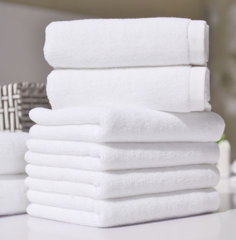 Available in all sizes Towel Folding Ideas, Hotel Bath Towels, Hotel Linen, White Bath Towels, Laundry Tips, Hotel Towels, How To Fold Towels, Quick Dry Towel, Towel Sizes