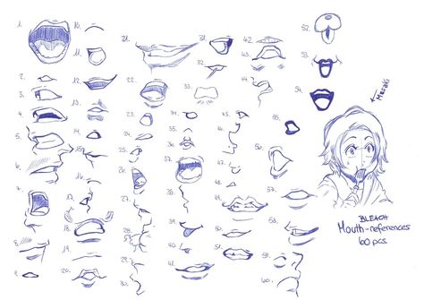 Mouth Reference Sheet 19_08_2014 by RemiLatour on DeviantArt Shocked Mouth Reference, Shocked Mouth Drawing, Gritting Teeth Drawing Reference, Mouth Reference Drawing, Mouth Reference, Teeth Drawing, Anime Mouths, Facial Proportions, Drawing Bases