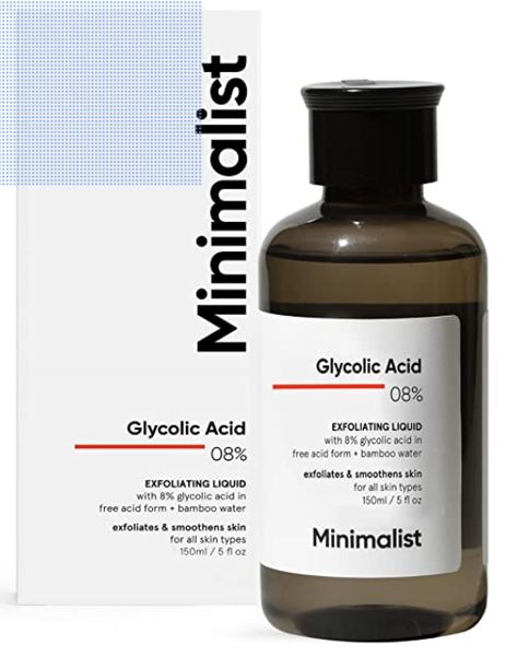 Minimalist 8% Glycolic Acid Toner For Glowing Skin | Multi-functional Exfoliating Toner With Bamboo Water for Body, Face, Underarms & Scalp | For Women & Men | 150 ml Toner For Glowing Skin, Armpit Odor, The Ordinary Glycolic Acid, Glycolic Acid Toner, Exfoliate Scalp, Deep Exfoliation, Exfoliating Toner, Acne Marks, Face Acne