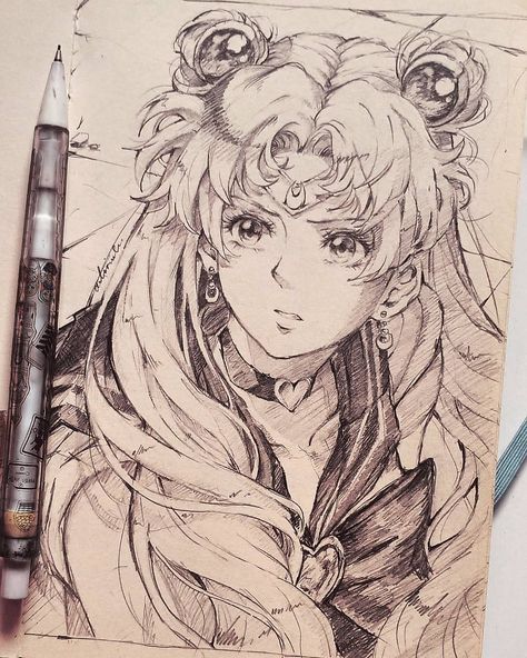 Moon Drawing, Art Drawings Sketches Creative, Manga Drawing, Art Drawings Sketches, Face Drawing, Colorful Pictures, Art Direction, Sailor Moon, Drawing Sketches