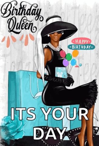 Happy Birthday GIF - Happy birthday - Discover & Share GIFs Black Happy Birthday Wishes, It’s Your Birthday, Happy Birthday Queen Woman, Happy Birthday Wishes Black Woman, Happy Birthday Diva Black, Happy Birthday Queen Black, Happy Birthday Black Woman, Happy Birthday Animated, Happy Birthday Wishes For Her