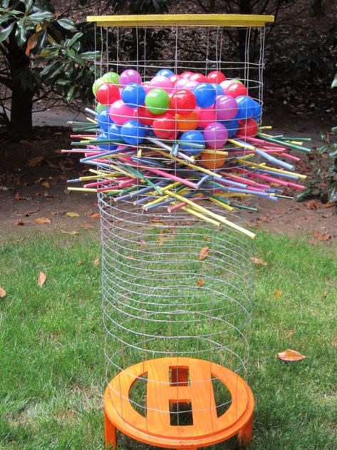 Giant DIY Kerplunk Pictures, Photos, and Images for Facebook, Tumblr, Pinterest, and Twitter Diy Yard Games, Outside Games, Diy Entertainment, Diy Lawn, Fun Outdoor Games, Games For Adults, Garden Games, Yard Games, Diy Yard