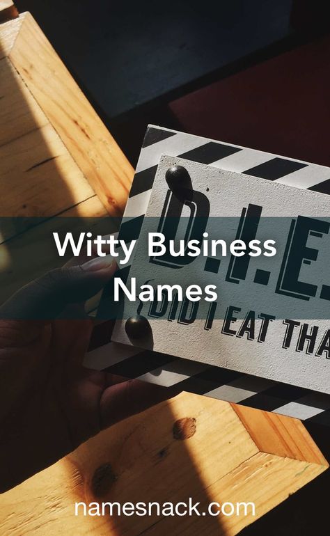 20 witty name ideas for your business. Tax Business Name Ideas, Llc Names Ideas, Western Store Names, Home Decor Business Names Ideas, Small Tailoring Shop Interior Design, Llc Name Ideas, Catchy Names For Food Business, Organizing Business Names, Cute Small Business Names