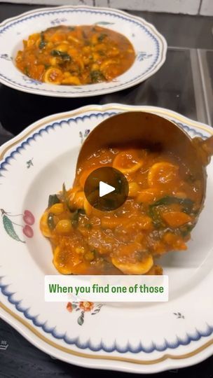 262K views · 227 reactions | I’m making this on repeat at the moment, so wanted to share the recipe with you. It’s a family favourite, such a good staple and one of the easiest ways to up your veggie intake. It’s a nice one for food waste too, simply swap the veg for anything you’ve got lying around at home - leeks, whole tomatoes, courgettes, leafy greens etc are all delicious additions, likewise white beans instead of chickpeas and any pasta shape instead of orecchiette (broken pieces of lasagne are fab, as is orzo). Dial the chilli up or down to taste, or simply add it at the end if you’re making this for little ones (once you’ve served them) 

For the nourishing veggie broth with orecchiette, you’ll need 
- 2 tablespoons olive oil
- 1 large onion, thinly sliced
- 2 carrots, halved leng Casserole Dish Set, Veggie Broth, Carrots Celery, Tomato Broth, Broken Pieces, Pasta Shapes, Different Plants, Leafy Greens, Slice Of Bread