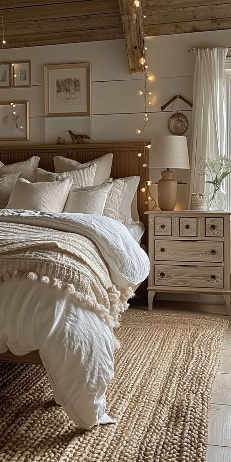 Country Cottage Bedroom Decor, Spa Bedroom Ideas, Ikea Small Bedroom, Bedroom Inspirations For Small Rooms, Unique Bedroom Design, Paint Fabric, Ikea Bedroom, Bedroom Bliss, Bedroom Items