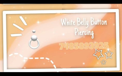 Roblox Belly Ring Code, Belly Button Piercing Berry Avenue Code, Ring Codes For Berry Ave, Berry Avenue Codes Belly Ring, Bloxburg Ids, Roblox Avatars Codes, Accessory Codes, Roblox Ids, Bellybutton Piercings