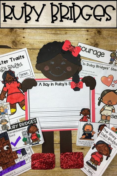 Ruby Bridges Activities. Includes a craft, worksheets, reading passage in foldable book format, poem, readers' theater, comprehension tri fold for the book The Story of Ruby Bridges by Robert Coles Ruby Bridges Craft, Ruby Bridges Activities, Character Traits Graphic Organizer, Ruby Bridges, Bowl Food, Food Easy, History Activities, First Grade Classroom, Book Study