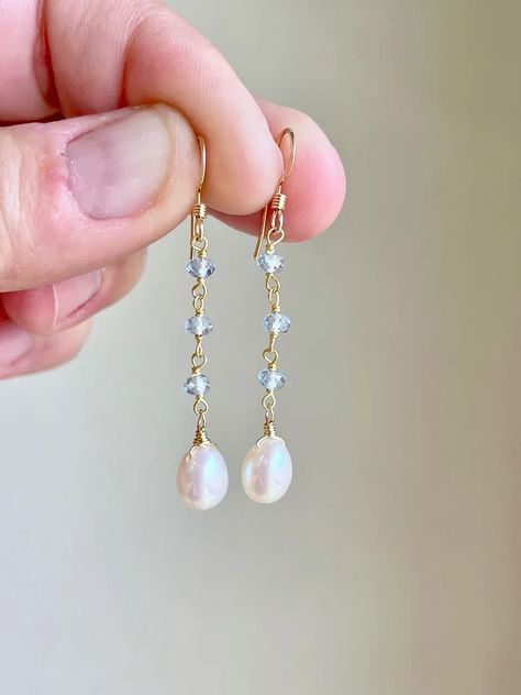 This Dangle & Drop Earrings item by YaniaJewelryNYC has 945 favorites from Etsy shoppers. Ships from Cape Coral, FL. Listed on Apr 3, 2024 | Aquamarine jewelry Pearl Earrings Sterling Silver, Aquamarine Wedding Jewelry, Ear Drop Earrings, Aquamarine Pearl Earrings, Silver Blue Earrings, Pearl And Aquamarine Earrings, Silver Earrings With Pearls, Aquamarine And Pearl Jewelry, Dangly Wedding Earrings