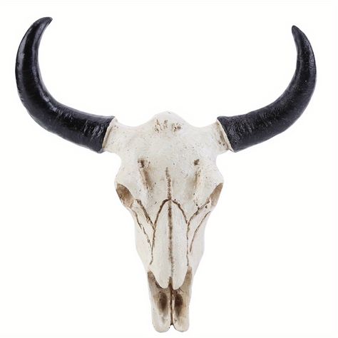 1pc Cow Skull Head Wall Hanging Decoration 3d Animal Statues Aesthetic Art Sculpture Mounted Statue For Home Bar Restaurant Decor | Don't Miss These Great Deals | Temu Pompon Diy, Longhorn Cow, Mont Fuji, Man Office, Bull Horns, Cow Horns, Cow Head, Skull Head, Cow Skull