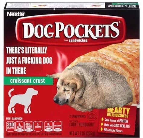 Hot Pockets. Dog Pop Tart Flavors, Funny Food Memes, Weird Snacks, Oreo Flavors, Food Memes, Hot Pockets, Food And Recipes, Weird Food, Food Humor