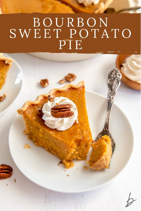 Vanilla Bourbon Sweet Potato Pie, Sweet Potato Bourbon Pie, Bourbon Sweet Potato Pie, Black Folks Sweet Potato Pie Recipe, Decadent Pies, Adorable Desserts, Easy Sweet Potato Recipes, Bean And Cheese Burrito, Bourbon Sweet Potatoes