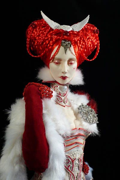 Spirit doll, introspection Bjd Hairstyles, Virginie Ropars, Lizzie Hearts, Red Queen, Artist Doll, Hair Reference, 영감을 주는 캐릭터, Ooak Dolls, Hair Art