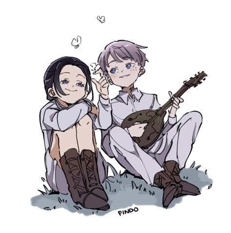 Isabella And Leslie, Aldnoah Zero, Neverland Art, The Promised Neverland, Promised Neverland, Cute Anime Couples, Anime Shows, Character Design Inspiration, Anime Fanart