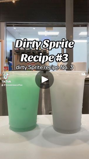 Sprite Dirty Soda Recipe, Dirty Soda Recipes Sprite, Sprite Recipe, Easy Drinks To Make, Soda Recipe, Easy Drinks, Dirty Water, Number 3, The Menu