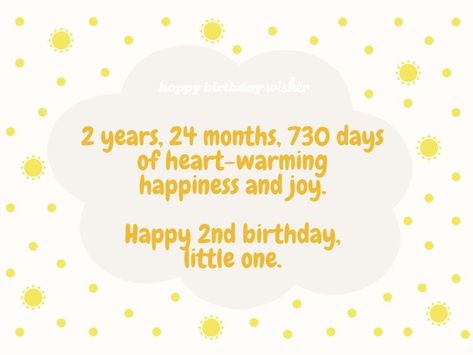 Happy 2nd birthday, little one - Happy Birthday Wisher 2nd Birthday Quotes, 2nd Birthday Wishes, Baby Birthday Wishes, Happy Birthday Nephew Quotes, Baby Birthday Quotes, Happy Birthday Mom From Daughter, Birthday Boy Quotes, Birthday Wishes Boy, Wishes For Baby Boy