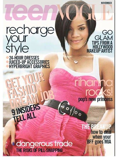 Teen Vogue Cover Gallery | teenvogue Rihanna Magazine Cover 2000s, 2000 Magazine Cover, Teen Vogue 2000s, Rihanna Magazine Cover, Teen Magazine Cover, Rihanna Magazine, Rihanna 2007, 2000s Party Theme, Rihanna Vogue