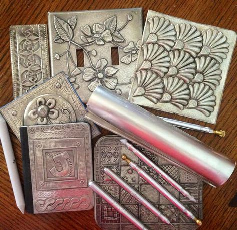 Metal embossing art