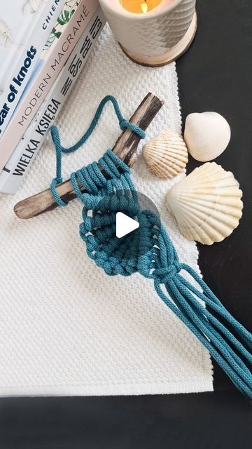 Bobbiny on Instagram: "✨️P R O C E S S✨️ What do you like most about creating? The process or the result? 😊  In keeping with the ocean vibes, a shell made using the macrame technique. What do you think? 🐚🌊  #bobbiny #bobbinycords #macrame #macramediy #creativeprocess" Ocean Vibes, Macrame Cord, I ❤ Ny, Macrame Diy, Creative Process, The Process, The Ocean, S S, You Think