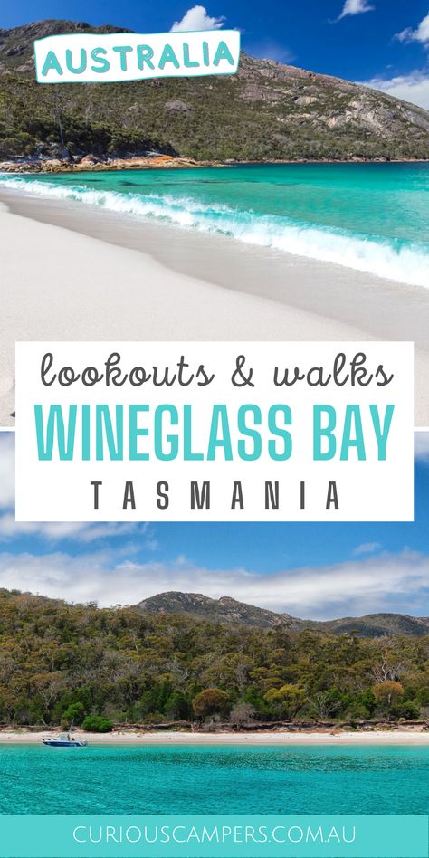 Sip on serenity with our Wineglass Bay Lookout guide! 🏞️ Hike through breathtaking landscapes, revel in panoramic views 🌅, and discover the magic of Tasmania's iconic bay. 🍇 Let Curious Campers be your guide to an unforgettable journey where every step is a taste of tranquility. Cheers to the beauty of Wineglass Bay! 🥂 #NatureEscapes #WineglassBayAdventure #RestStop #DigitalDetox🚶‍♂️ Wineglass Bay, Tasmania Travel, Water Shoot, Australia Travel Guide, Oceania Travel, Visit Australia, New Zealand Travel, Great Barrier Reef, Tasmania