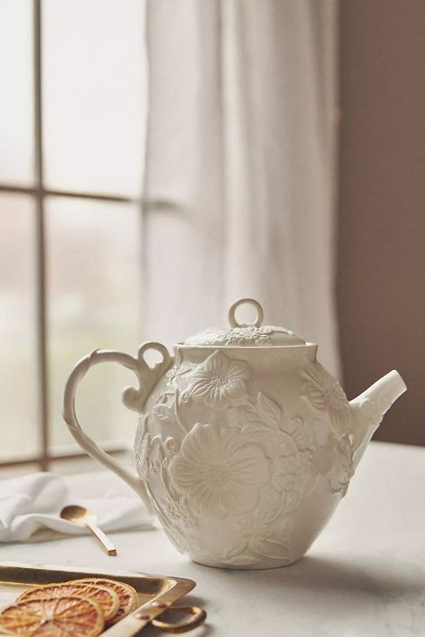 Luciana Stoneware Teapot | Anthropologie Anthropologie Gifts, Stoneware Teapot, Vintage Tea Sets, Ceramic Tea Cup, Ceramics Pottery Art, Home Decor Gifts, Ceramic Teapots, How To Make Tea, Tea Kettle