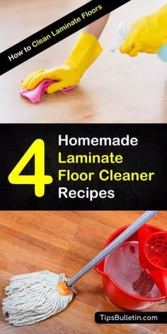 Homemade Laminate Floor Cleaner, Laminate Floor Cleaner, Floor Cleaner Recipes, Homemade Floor Cleaners, Cleaning Floors, How To Clean Laminate Flooring, Clean Hacks, Homemade Toilet Cleaner, Clean Baking Pans