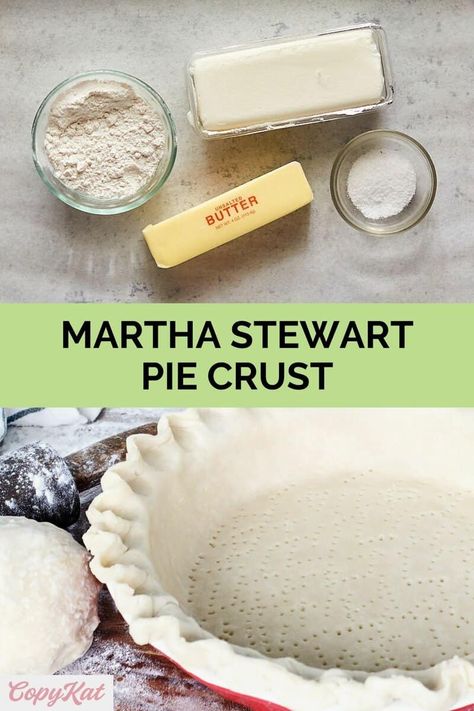 Martha Stewart Pie Crust Recipe, Martha Stewart Pie Crust, Recipe For Pie Crust, Perfect Pie Crust Recipe, Butter Pie Crust, Pie Crust Recipe Easy, All Butter Pie Crust, Pie Dough Recipe, Homemade Pie Crust Recipe