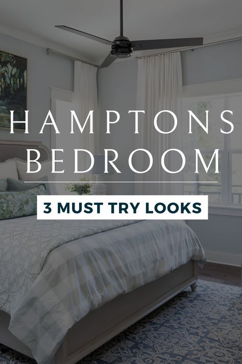 🌟Welcome to your go-to guide for achieving a Classic Hamptons Style Luxury Bedroom Interior Design! 🌟 Are you looking to transform your bedroom into a luxurious retreat? 🛏️ Then you've landed on the right video! Dive deep into the opulent world of Classic Hamptons Style and discover how to create a lavish and timeless bedroom. 🏡✨ Hamptons Guest Bedroom, Hamptons Master Bed, Hamptons Main Bedroom, Hamptons Style Bedrooms Master Suite, Hampton Bed, Hamptons Style Decor Bedroom Blue And White, Hamptons Bedroom Master Suite, Hamptons Bedding Linen, Hampton Bed Pottery