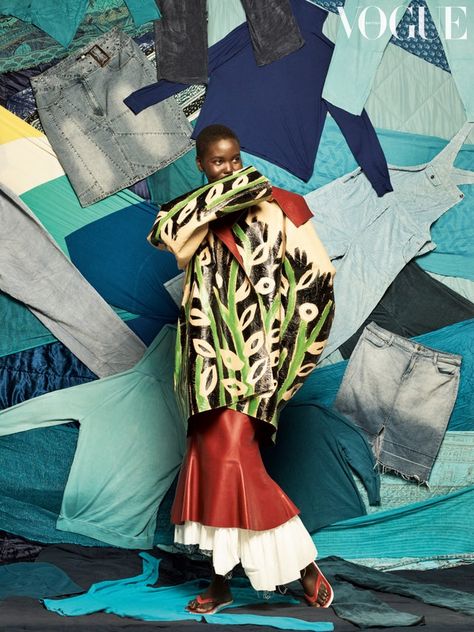 Vintage Designer Dress, Rianne Van Rompaey, Adut Akech, Grace Coddington, Craig Mcdean, In Flames, Vogue Uk, Street Design, Designer Scarves