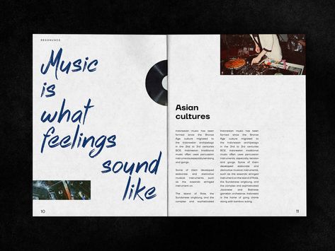 RESONVNCE | Magazine design :: Behance Playlist Magazine Layout, Magazine Folio Design, Emigre Magazine Layout, Music Blog Design, Music Editorial Design, Rock Magazine Layout, Literary Magazine Design, Magazine Contents Page Design, Music Magazine Design