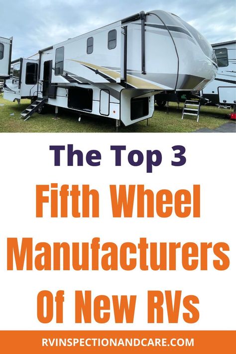 Before you go out and buy a fifth wheel RV, make sure that you know which RV brands make a higher quality 5th wheel than their competition. There are lots of brands and models in the fifth wheel segment of the RV industry. But not all of them are built with high quality materials and methods. So here are the top 3 brands to start with if you want a quality 5th wheel. #fifthwheel #5thwheelrv #rvbuying Rv Diy Projects, Rv Diy, Fifth Wheel Living, Rv Gear, Glamping Ideas, 5th Wheel Rv, Fifth Wheel Campers, Fifth Wheel Trailers, Rv Maintenance