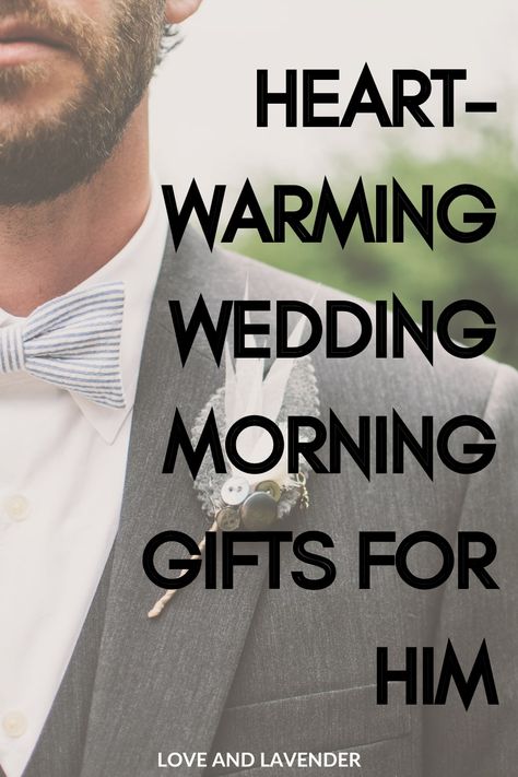 Wedding Morning Gifts, Unique Groom Gifts, Bride And Groom Ideas, Wedding Gift To Husband, Gifts For The Groom, Gifts For Bride And Groom, Night Before Wedding, Present For Groom, Thoughtful Wedding Gifts